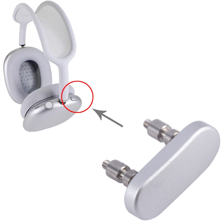 For AirPods Max Side Button (Silver) - Airpods Series by buy2fix | Online Shopping UK | buy2fix