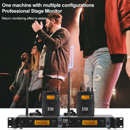 XTUGA IEM1200 Wireless Transmitter 6 Bodypack Stage Singer In-Ear Monitor System (UK Plug) - Microphone by XTUGA | Online Shopping UK | buy2fix