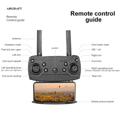 E99 Max 2.4G WiFi Foldable RC Drone Quadcopter Toy(Black) - RC Aircrafts by buy2fix | Online Shopping UK | buy2fix