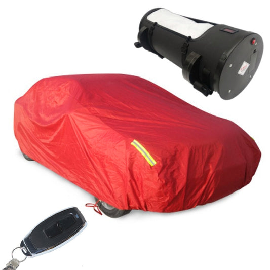 Sunscreen Insulated Rainproof Intelligent Automatic Remote Control Car Cover (Red) - PE Material by buy2fix | Online Shopping UK | buy2fix