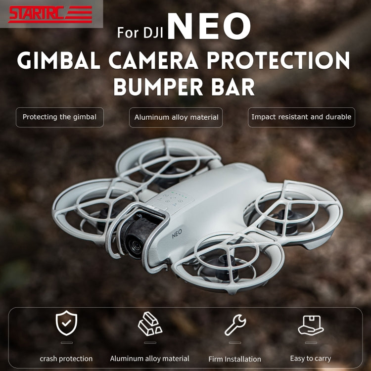 For DJI Neo STARTRC Gimbal Lens Anti-collision Aluminum Alloy Guard Bumper (Silver) - Holder Series by STARTRC | Online Shopping UK | buy2fix