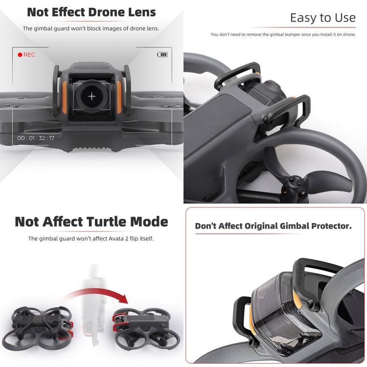 For DJI Avata 2 Sunnylife Gimbal Aluminum Anti-collision Bumper (Black) -  by Sunnylife | Online Shopping UK | buy2fix