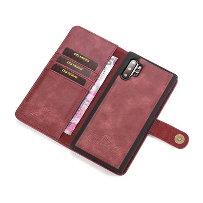 DG.MING Crazy Horse Texture Flip Detachable Magnetic Leather Case with Holder & Card Slots & Wallet for Samsung Galaxy Note 10(Red) - Galaxy Phone Cases by DG.MING | Online Shopping UK | buy2fix