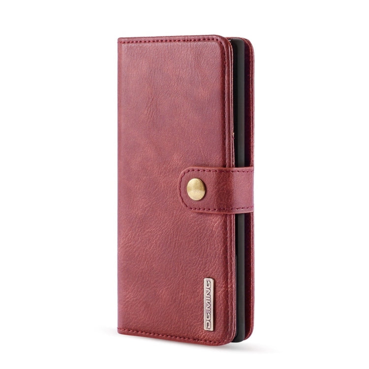 DG.MING Crazy Horse Texture Flip Detachable Magnetic Leather Case with Holder & Card Slots & Wallet for Samsung Galaxy Note 10+(Red) - Galaxy Phone Cases by DG.MING | Online Shopping UK | buy2fix