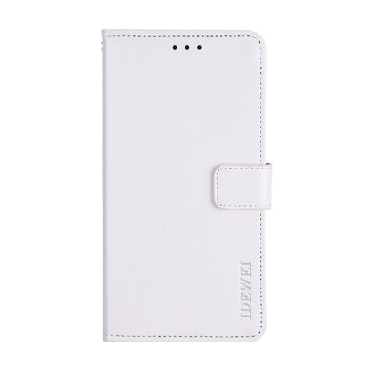 For Blackview A80 Plus idewei Crazy Horse Texture Horizontal Flip Leather Case with Holder & Card Slots & Wallet(White) - More Brand by idewei | Online Shopping UK | buy2fix