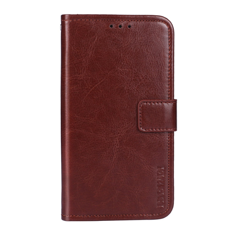 For Doogee X95 / X95 Pro idewei Crazy Horse Texture Horizontal Flip Leather Case with Holder & Card Slots & Wallet(Brown) - More Brand by idewei | Online Shopping UK | buy2fix