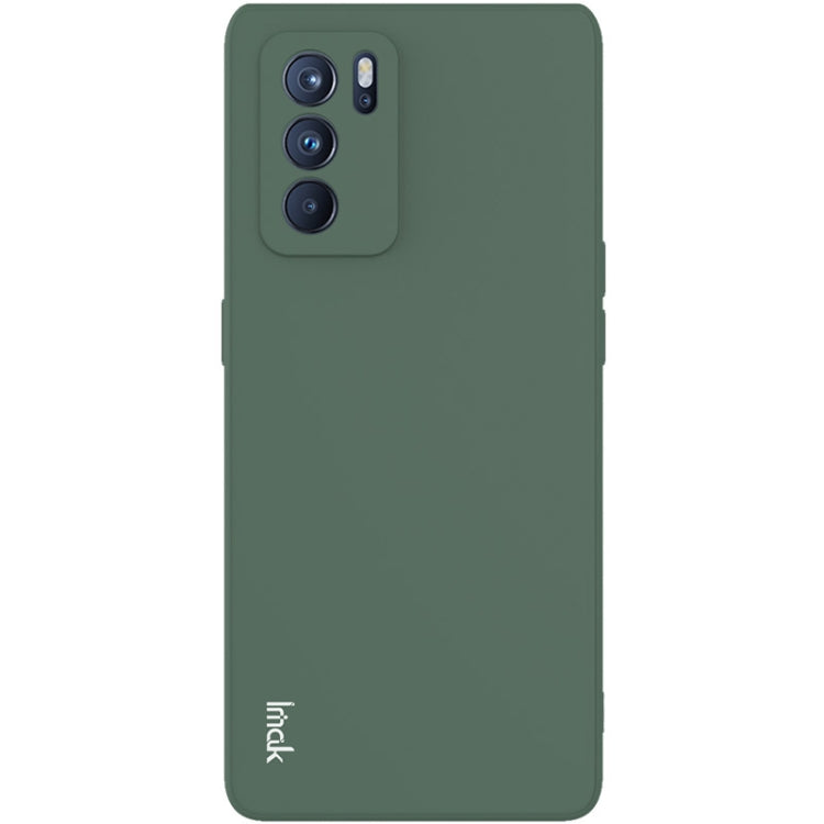 For OPPO Reno6 Pro 5G IMAK UC-4 Series Straight Edge TPU Soft Protective Case(Dark Green) - OPPO Cases by imak | Online Shopping UK | buy2fix