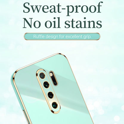 For Xiaomi Redmi Note 8 Pro XINLI Straight 6D Plating Gold Edge TPU Shockproof Case(White) - Xiaomi Cases by XINLI | Online Shopping UK | buy2fix