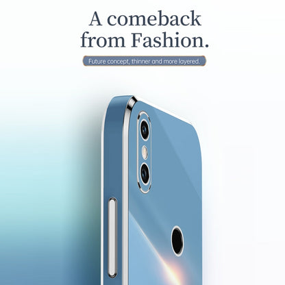 For Xiaomi Mi 8 XINLI Straight 6D Plating Gold Edge TPU Shockproof Case(Celestial Blue) - Xiaomi Cases by XINLI | Online Shopping UK | buy2fix