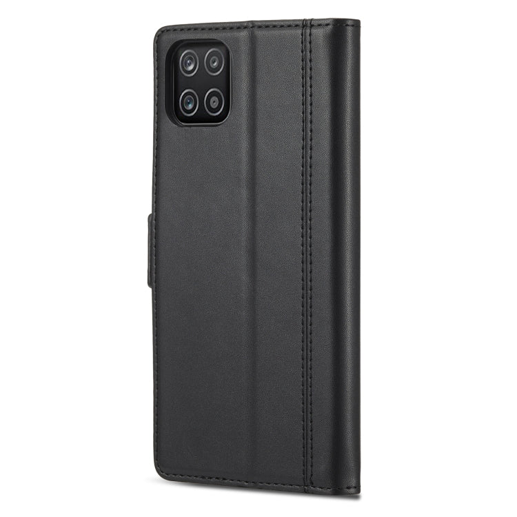 For Samsung Galaxy A22 5G LC.IMEEKE Magnetic Buckle PU + TPU Horizontal Flip Leather Case with Holder & Card Slots & Wallet(Black) - Galaxy Phone Cases by LC.IMEEKE | Online Shopping UK | buy2fix