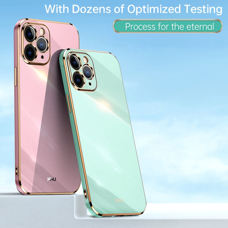 For iPhone 11 Pro XINLI Straight 6D Plating Gold Edge TPU Shockproof Case (Celestial Blue) - iPhone 11 Pro Cases by XINLI | Online Shopping UK | buy2fix