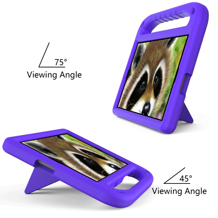 For Lenovo Tab M10 FHD Plus TB-X606F / TB-X606M Handle Portable EVA Shockproof Protective Case with Triangle Holder(Purple) - Lenovo by buy2fix | Online Shopping UK | buy2fix