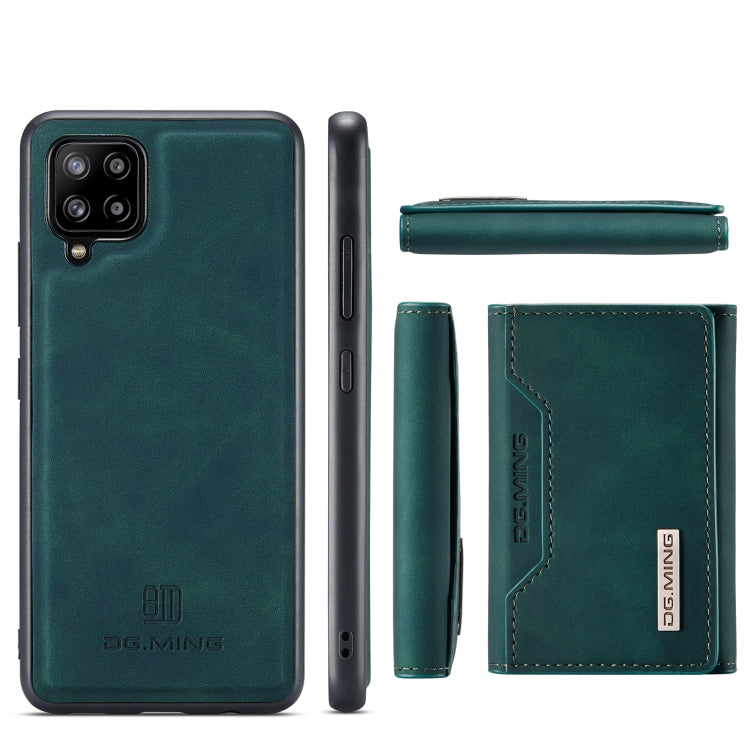 For Samsung Galaxy A42 5G DG.MING M2 Series 3-Fold Multi Card Bag Back Cover Shockproof Case with Wallet & Holder Function(Green) - Galaxy Phone Cases by DG.MING | Online Shopping UK | buy2fix