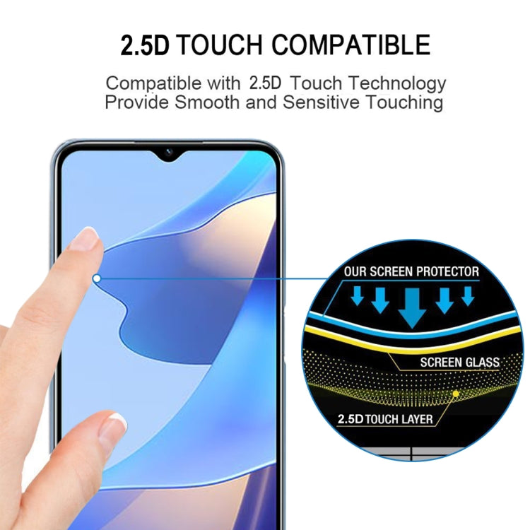 For OPPO A16 / A16S Full Glue Full Cover Screen Protector Tempered Glass Film - OPPO Tempered Glass by buy2fix | Online Shopping UK | buy2fix