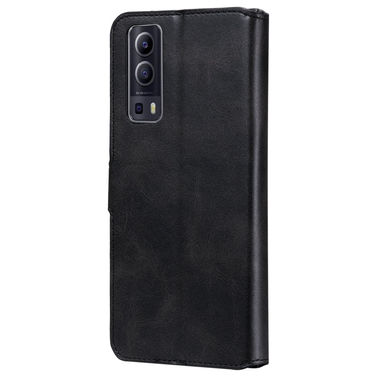 Classic Calf Texture PU + TPU Horizontal Flip Leather Case with Holder & Card Slots & Wallet For vivo Y72 5G(Black) - vivo Cases by buy2fix | Online Shopping UK | buy2fix