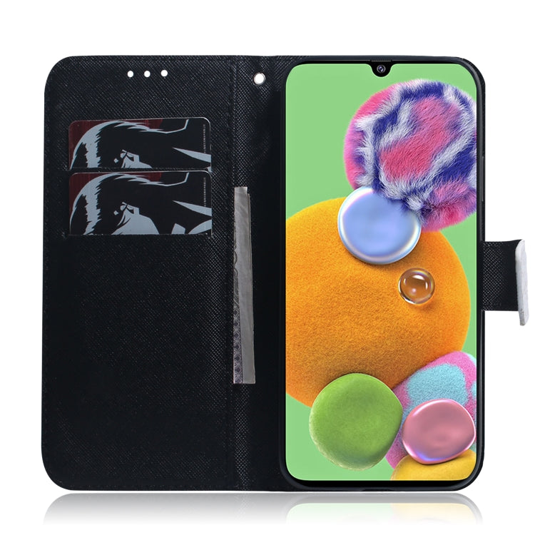 For Galaxy A90 5G Coloured Drawing Pattern Horizontal Flip PU Leather Case with Holder & Card Slots & Wallet(Anger) - Galaxy Phone Cases by buy2fix | Online Shopping UK | buy2fix