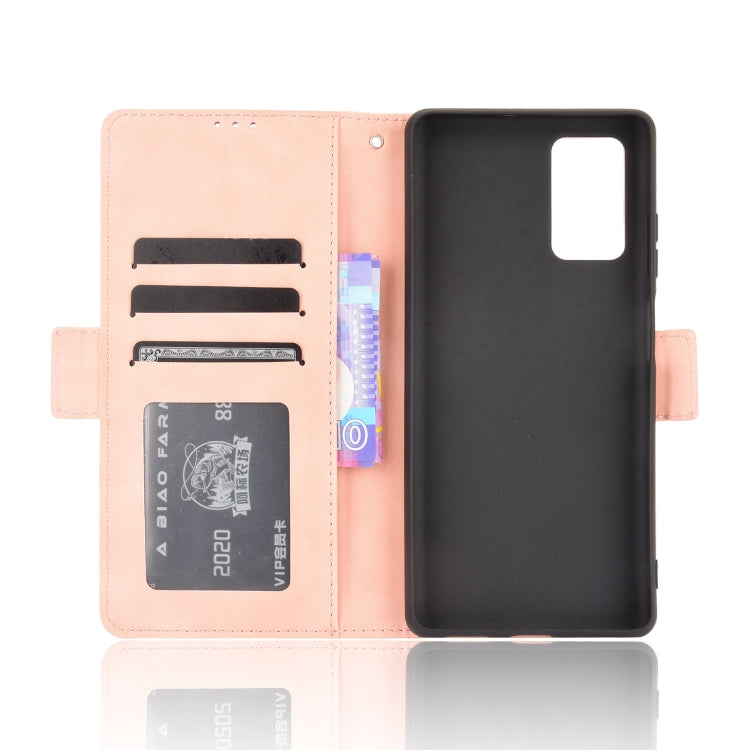 For Blackview A100 Skin Feel Calf Pattern Horizontal Flip Leather Case with Holder & Card Slots & Photo Frame(Pink) - More Brand by buy2fix | Online Shopping UK | buy2fix