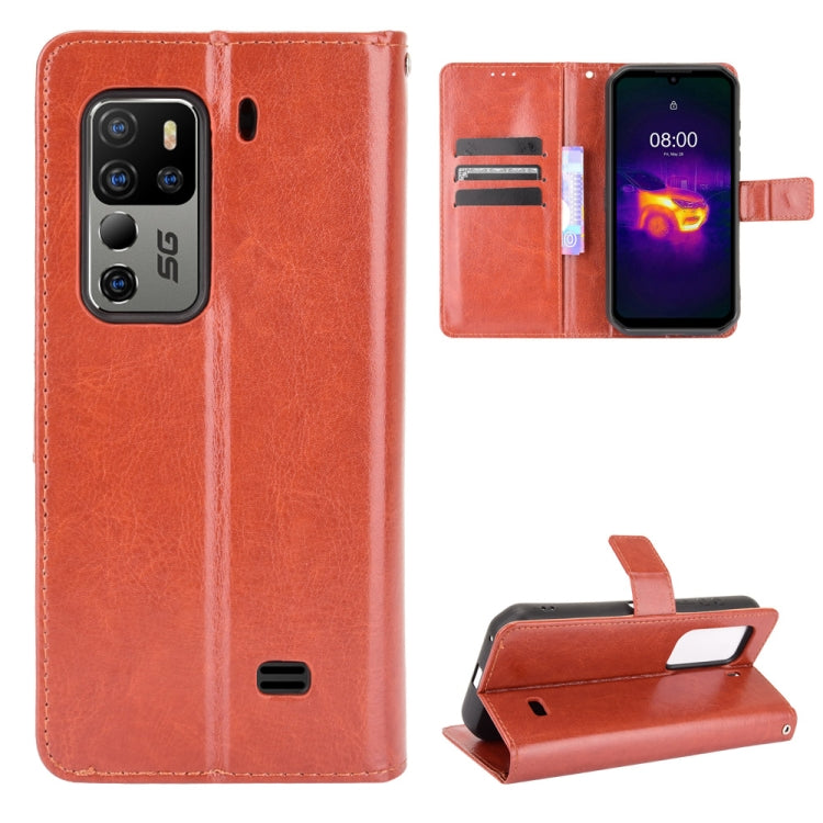 For Ulefone Armor 11 5G/11T 5G Crazy Horse Texture Horizontal Flip Leather Case with Holder & Card Slots & Lanyard(Brown) - Ulefone Cases by buy2fix | Online Shopping UK | buy2fix