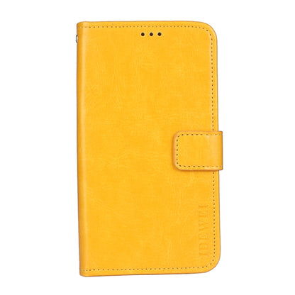 idewei Crazy Horse Texture Horizontal Flip Leather Case with Holder & Card Slots & Wallet For Huawei P50 Pro(Yellow) - Huawei Cases by idewei | Online Shopping UK | buy2fix