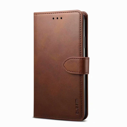 For iPhone 13 Pro GUSSIM Business Style Horizontal Flip Leather Case with Holder & Card Slots & Wallet (Brown) - iPhone 13 Pro Cases by GUSSIM | Online Shopping UK | buy2fix