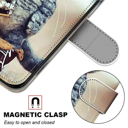 For iPhone 13 mini Coloured Drawing Cross Texture Horizontal Flip PU Leather Case with Holder & Card Slots & Wallet & Lanyard (Leather Shoes Cat) - iPhone 13 mini Cases by buy2fix | Online Shopping UK | buy2fix