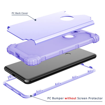 For Google Pixel 3 XL 3 in 1 Shockproof PC + Silicone Protective Case(Purple) - Google Cases by buy2fix | Online Shopping UK | buy2fix