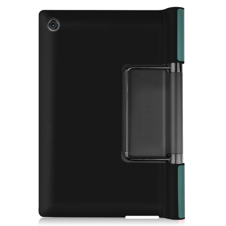 For Lenovo Yoga Tab 11 / YT-J706X Custer Texture Horizontal Flip PU Leather Case with Holder & Sleep / Wake-up Function(Dark Green) - Lenovo by buy2fix | Online Shopping UK | buy2fix