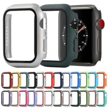 Shockproof PC+Tempered Glass Protective Case with Packed Carton For Apple Watch Series 3 & 2 & 1 42mm(Black) - Watch Cases by buy2fix | Online Shopping UK | buy2fix