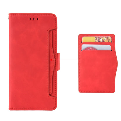 For iPhone 13 Pro Max Skin Feel Calf Pattern Horizontal Flip Leather Case with Holder & Card Slots & Photo Frame (Red) - iPhone 13 Pro Max Cases by buy2fix | Online Shopping UK | buy2fix