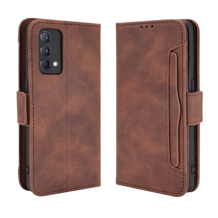 For OPPO Realme GT Master Skin Feel Calf Pattern Horizontal Flip Leather Case with Holder & Card Slots & Photo Frame(Brown) - Realme Cases by buy2fix | Online Shopping UK | buy2fix