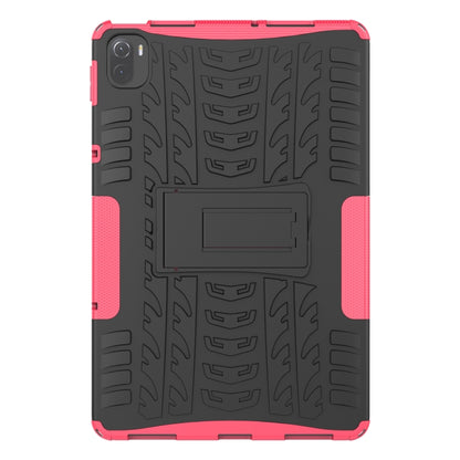 Tire Texture TPU + PC Shockproof Case with Holder For Xiaomi Pad 5 / 5 Pro(Pink) - More Tablet Cases by buy2fix | Online Shopping UK | buy2fix