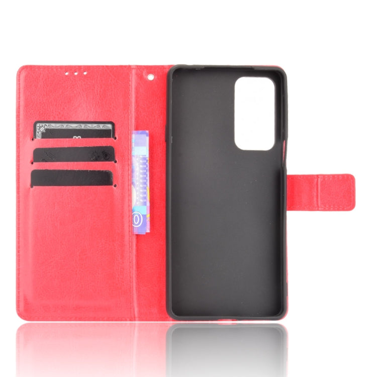 For Motorola Edge 20 Crazy Horse Texture Horizontal Flip Leather Case with Holder & Card Slots & Lanyard(Red) - Motorola Cases by buy2fix | Online Shopping UK | buy2fix