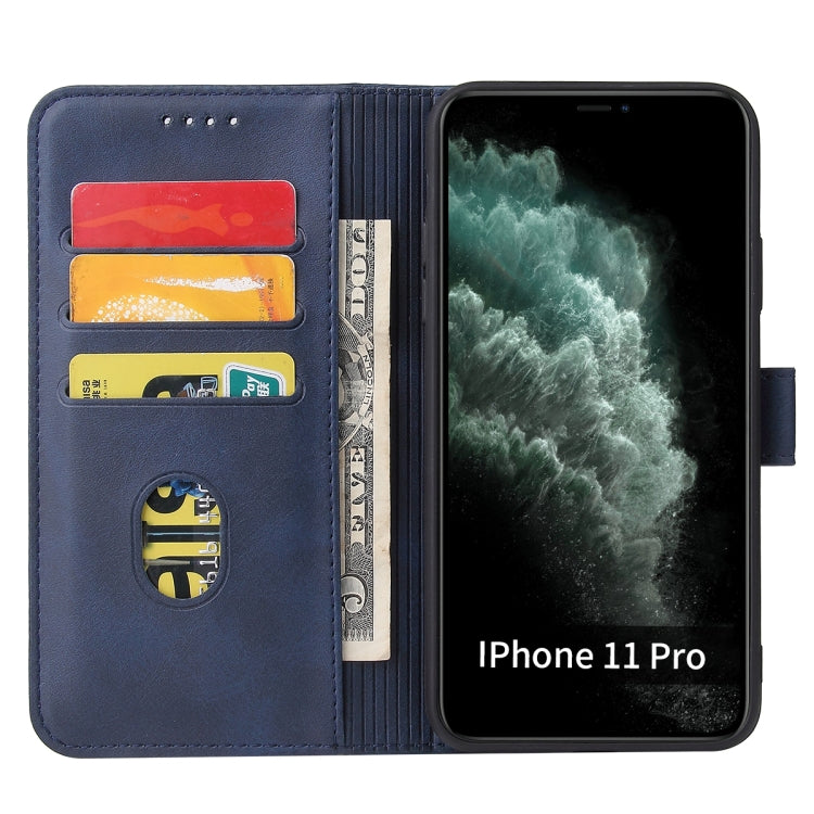 Calf Texture Buckle Horizontal Flip Leather Case with Holder & Card Slots & Wallet For iPhone 11(Blue) - iPhone 11 Cases by buy2fix | Online Shopping UK | buy2fix