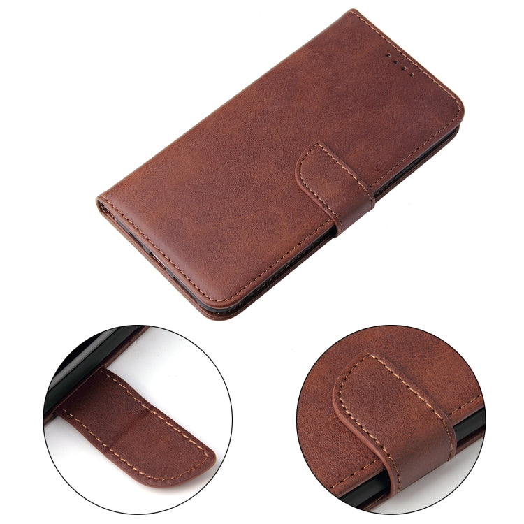 For iPhone X / XS Calf Texture Buckle Horizontal Flip Leather Case with Holder & Card Slots & Wallet(Brown) - More iPhone Cases by buy2fix | Online Shopping UK | buy2fix