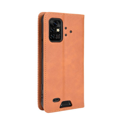 For UMIDIGI Bison Pro Magnetic Buckle Retro Pattern Horizontal Flip Leather Case with Holder & Card Slot & Wallet(Brown) - More Brand by buy2fix | Online Shopping UK | buy2fix