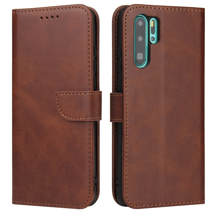 For Huawei P30 Pro Calf Texture Buckle Horizontal Flip Leather Case with Holder & Card Slots & Wallet(Brown) - Huawei Cases by buy2fix | Online Shopping UK | buy2fix