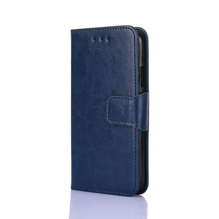 For iPhone 12 / 12 Pro Crystal Texture Horizontal Flip Leather Case with Holder & Card Slots & Wallet(Royal Blue) - iPhone 12 / 12 Pro Cases by buy2fix | Online Shopping UK | buy2fix