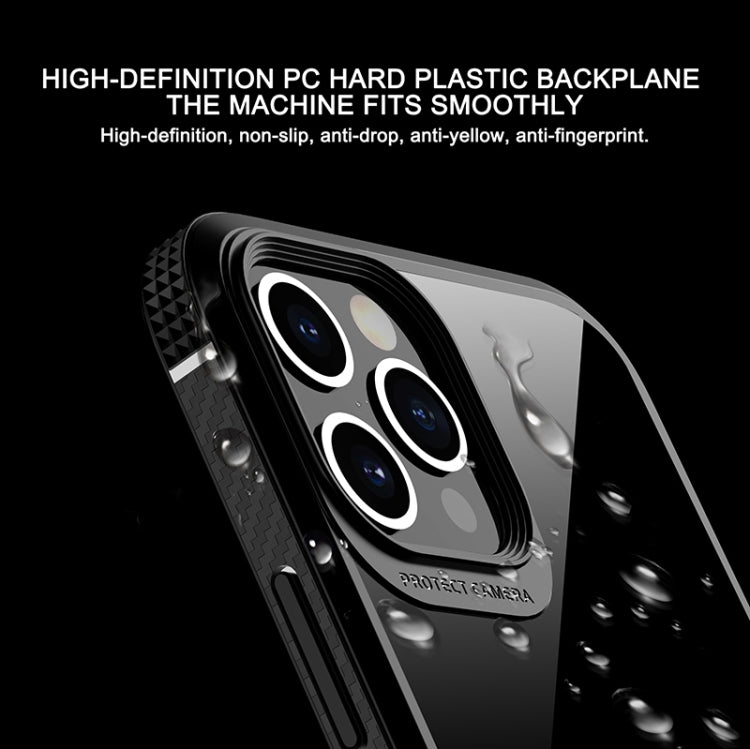 For iPhone 11 Pro Max MG Series Carbon Fiber TPU + Clear PC Four-corner Airbag Shockproof Case (Blue) - iPhone 11 Pro Max Cases by buy2fix | Online Shopping UK | buy2fix