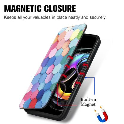 For Motorola Edge 20 Lite Colorful Magnetic Horizontal Flip PU Leather Case with Holder & Card Slot & Wallet(Colorful Cube) - Motorola Cases by buy2fix | Online Shopping UK | buy2fix