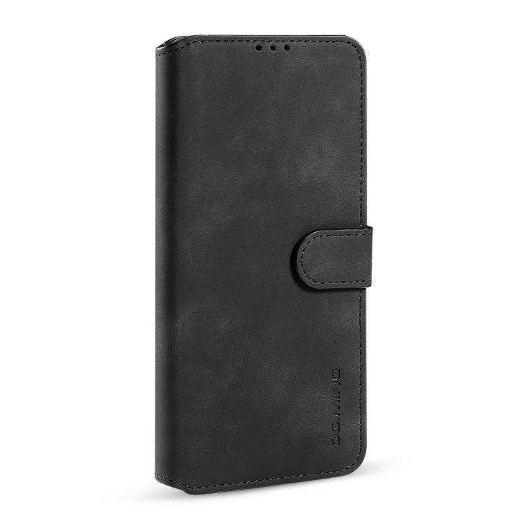 For Samsung Galaxy A03s 166mm DG.MING Retro Oil Side Horizontal Flip Leather Case with Holder & Card Slots & Wallet(Black) - Galaxy Phone Cases by DG.MING | Online Shopping UK | buy2fix