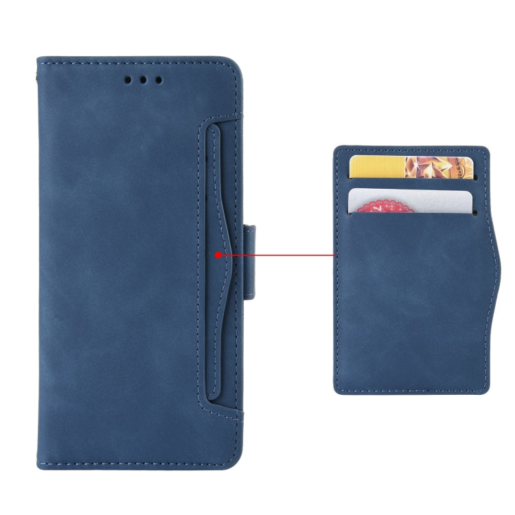 For Doogee S88 Plus / S88 Pro Skin Feel Calf Pattern Horizontal Flip Leather Case with Holder & Card Slots & Photo Frame(Blue) - More Brand by buy2fix | Online Shopping UK | buy2fix