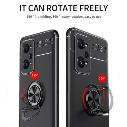 For OPPO Realme GT Neo2 Metal Ring Holder 360 Degree Rotating TPU Phone Case(Black) - Realme Cases by buy2fix | Online Shopping UK | buy2fix