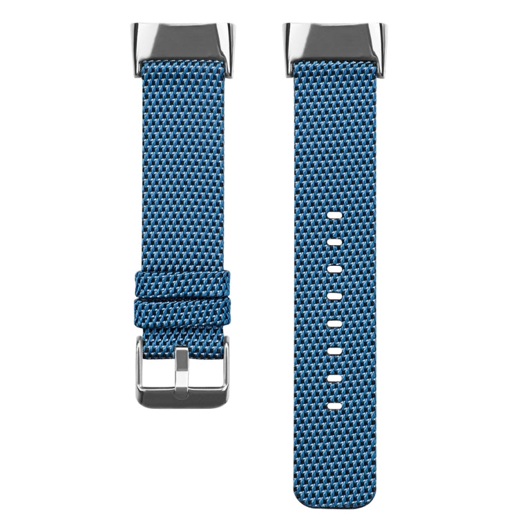 For Fitbit Charge 5 Nylon Canvas Watch Band(Blue) - Watch Bands by buy2fix | Online Shopping UK | buy2fix