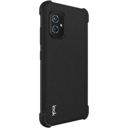 For Asus Zenfone 8 ZS590KS IMAK All-inclusive Shockproof Airbag TPU Case with Screen Protector(Matte Black) - ASUS Cases by imak | Online Shopping UK | buy2fix