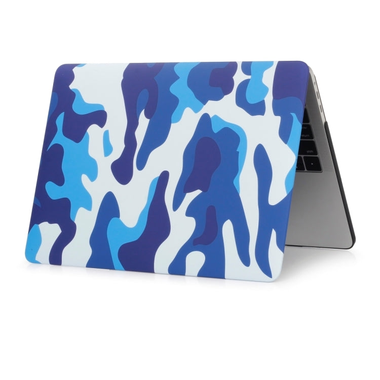 Camouflage Pattern Laptop Water Decals PC Protective Case For MacBook Air 13.3 inch A1466 / A1369(Blue Camouflage) - MacBook Air Cases by buy2fix | Online Shopping UK | buy2fix