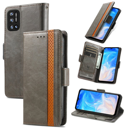 For Doogee N40 Pro CaseNeo Splicing Dual Magnetic Buckle Leather Case with Holder & Card Slots & Wallet(Grey) - More Brand by buy2fix | Online Shopping UK | buy2fix