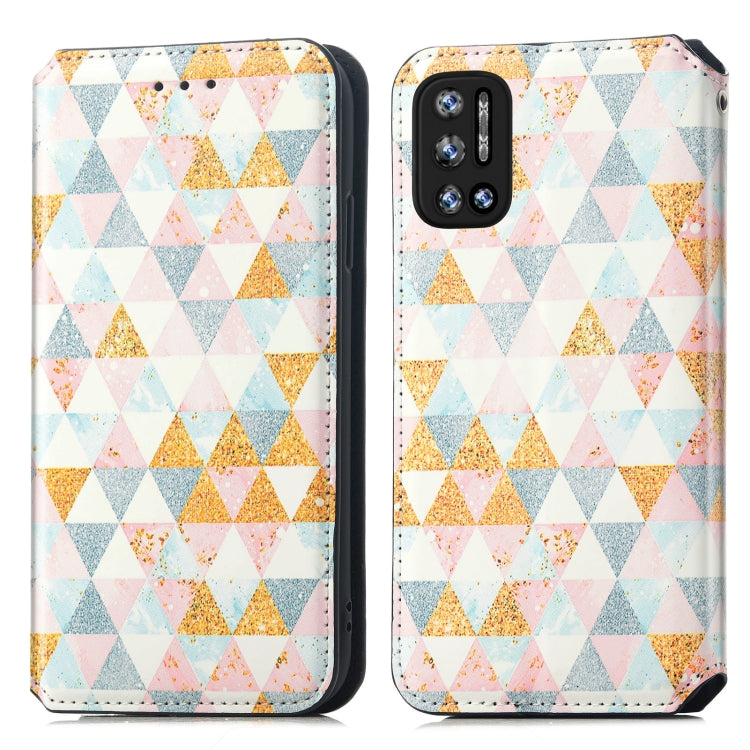 For Doogee N40 Pro CaseNeo Colorful Magnetic Leather Case with Holder & Card Slot & Wallet(Rhombus) - More Brand by buy2fix | Online Shopping UK | buy2fix