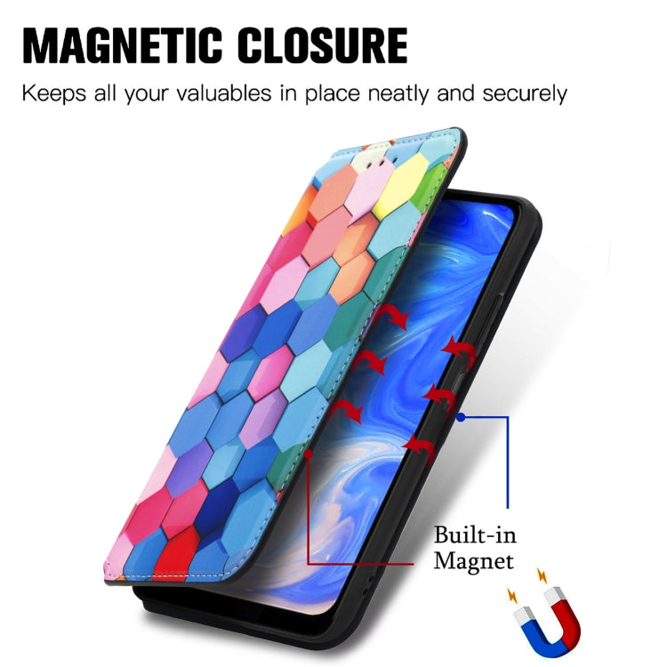 For Doogee N40 Pro CaseNeo Colorful Magnetic Leather Case with Holder & Card Slot & Wallet(Colorful Cube) - More Brand by buy2fix | Online Shopping UK | buy2fix