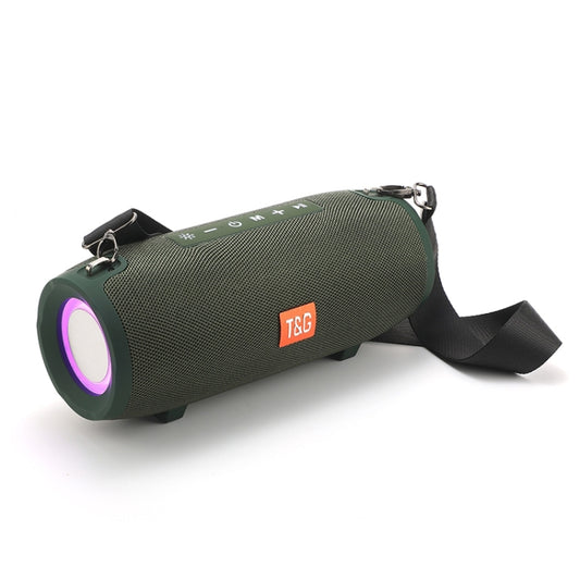 T&G TG322 40W Waterproof Portable LED Bluetooth Speaker(Army Green) - Desktop Speaker by T&G | Online Shopping UK | buy2fix