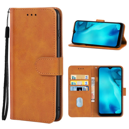 Leather Phone Case For Doogee X93(Brown) - More Brand by buy2fix | Online Shopping UK | buy2fix